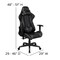 Flash Furniture Black Gaming Desk-Cup Holder/Reclining Chair Set BLN-X20D1904-GY-GG - alternate 2